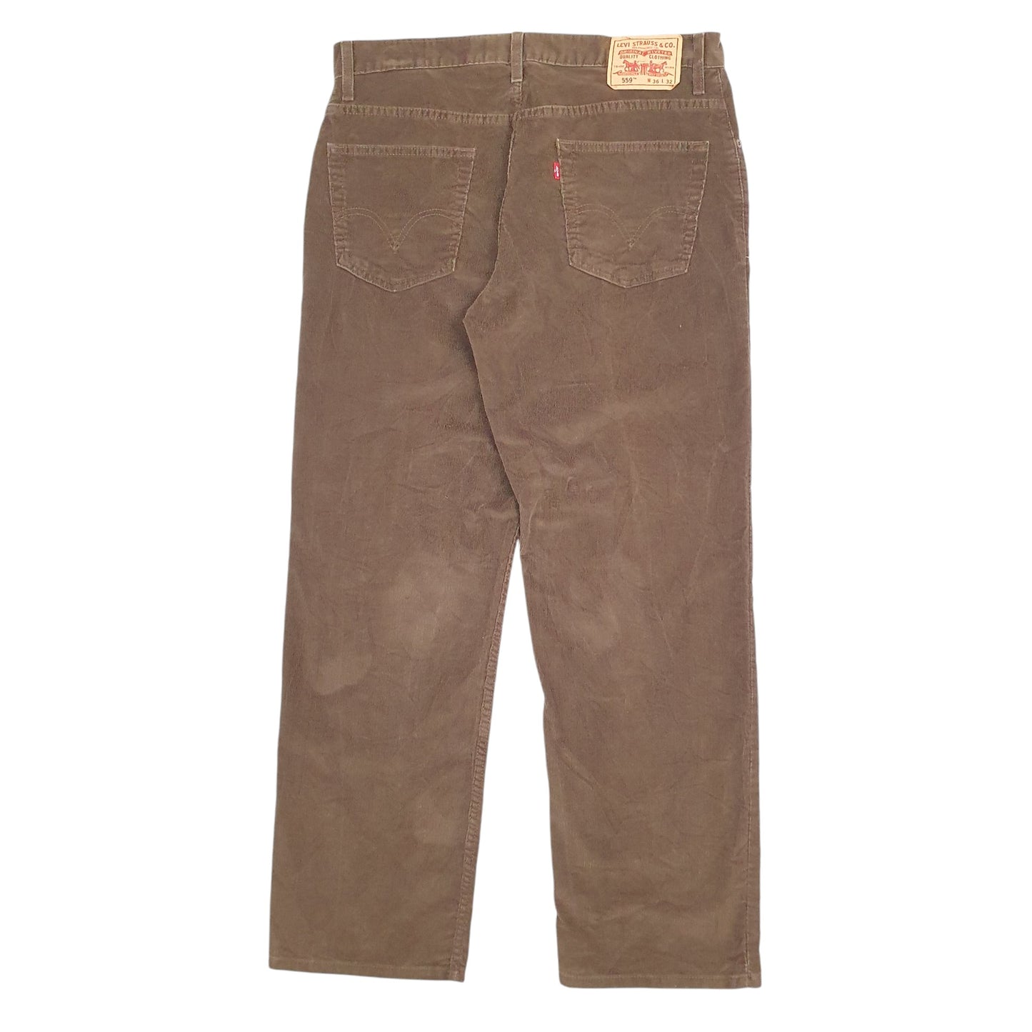 Mens Brown Levis 559 Corduroy Trousers
