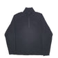Mens Black Champion  Quarter Zip Jumper
