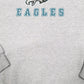 Mens Grey NFL Philadelphia Eagles American Football USA Spellout Hoodie Jumper