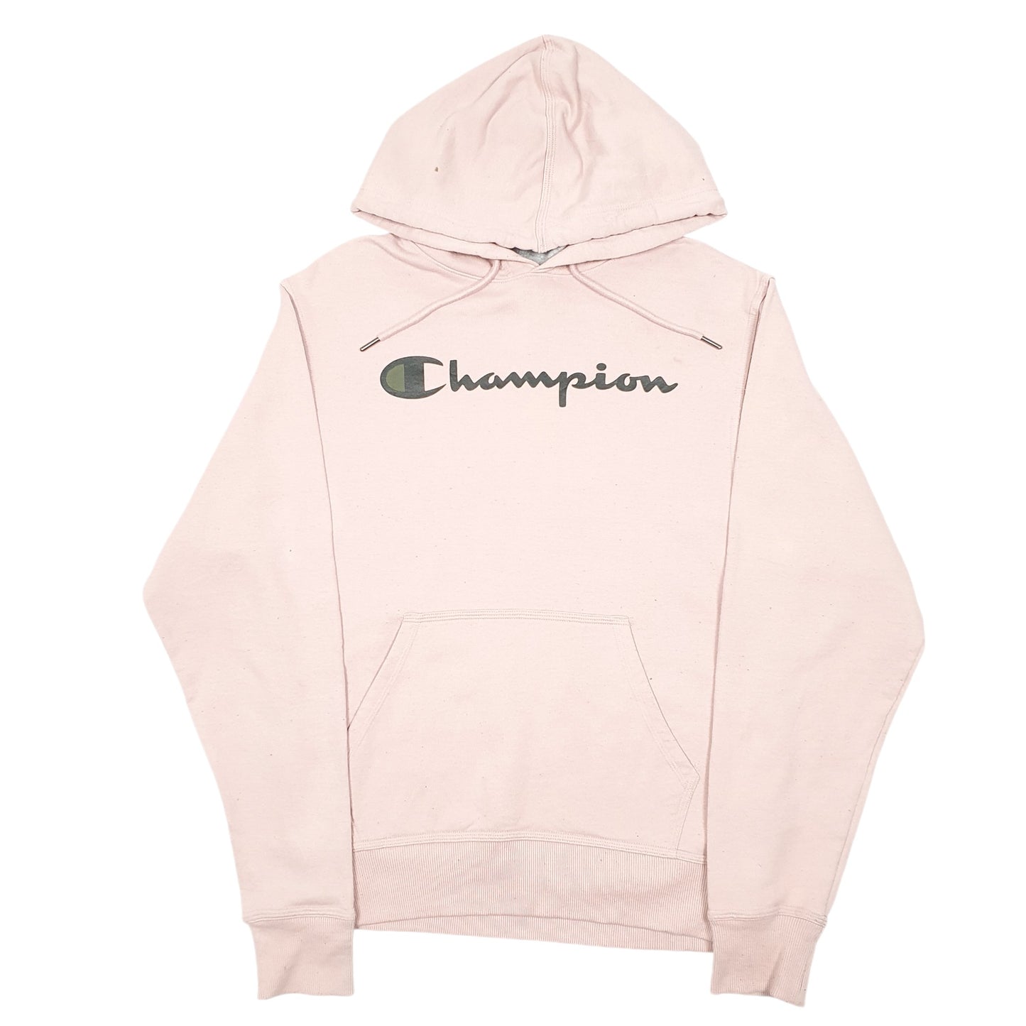 Mens Pink Champion Script Hoodie Jumper