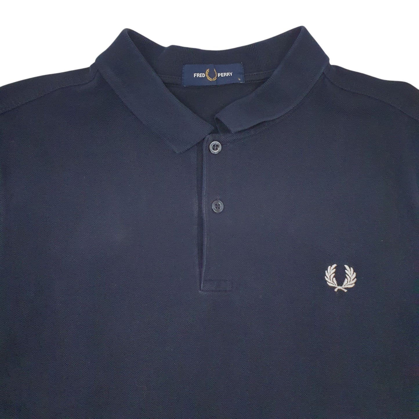 Mens Navy Fred Perry  Short Sleeve Polo Shirt