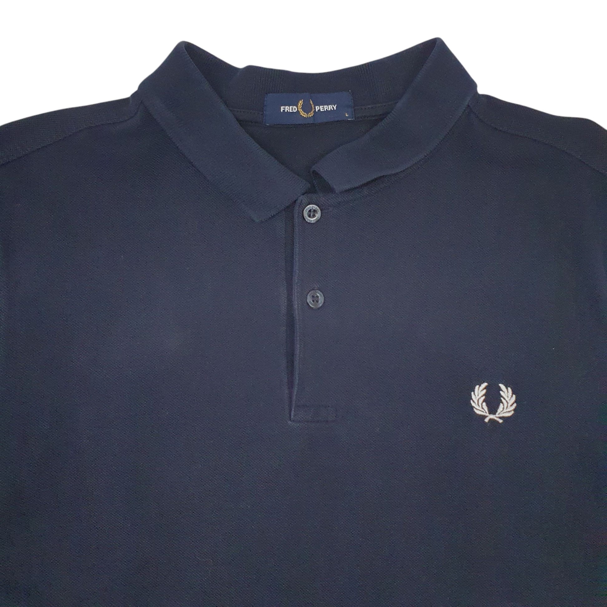 Mens Navy Fred Perry  Short Sleeve Polo Shirt