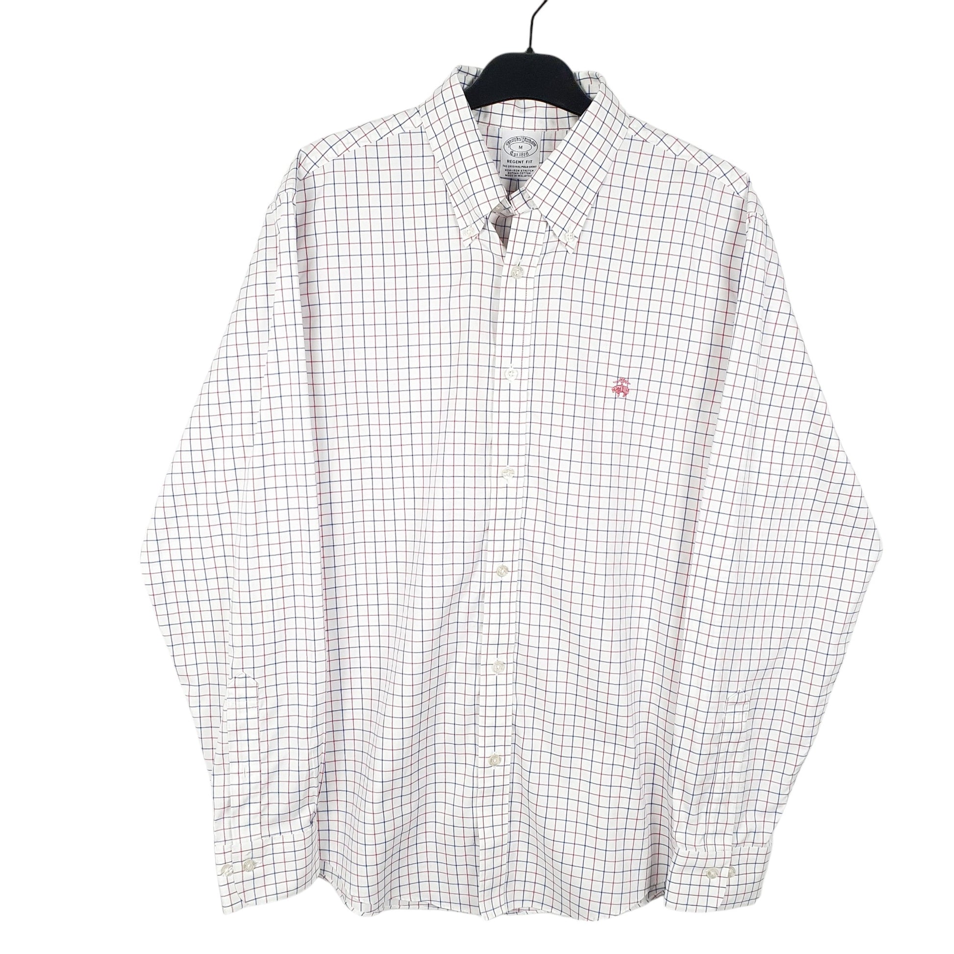 Mens White Brooks Brothers Regent Long Sleeve Shirt