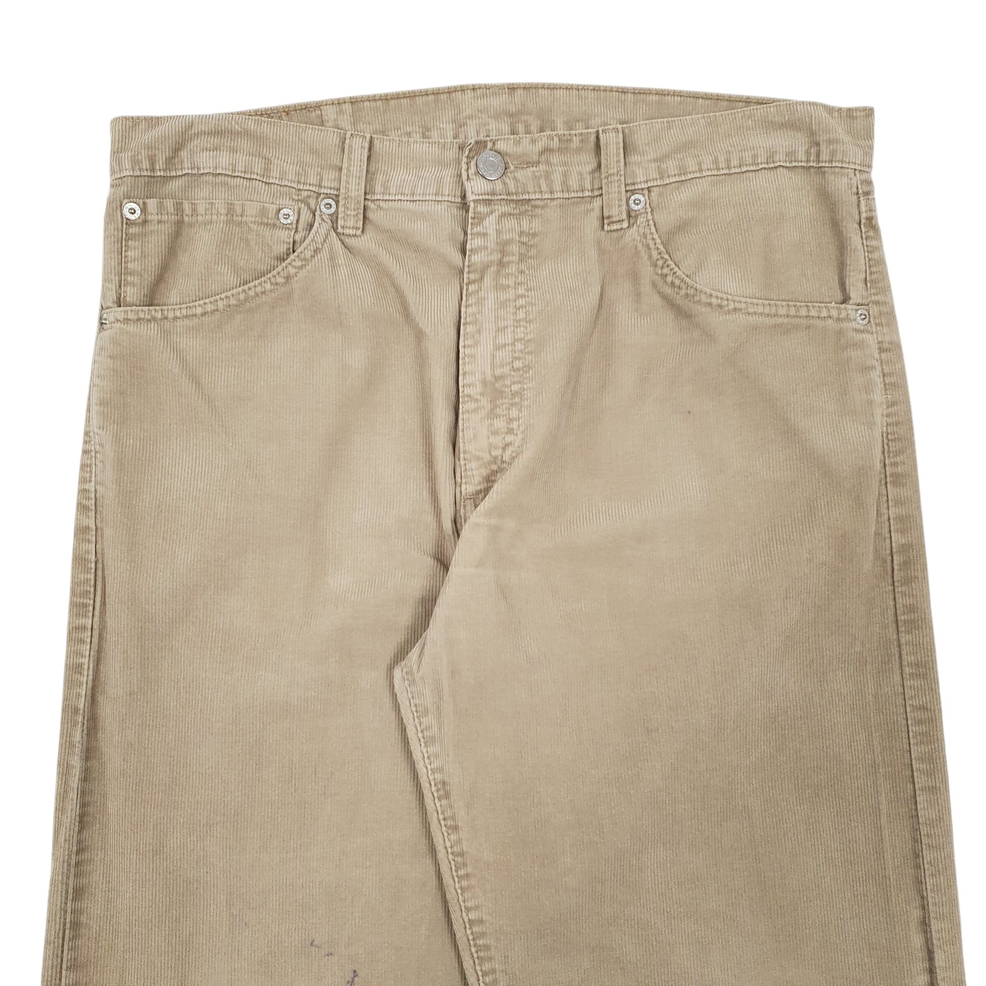 Mens Beige Levis  Corduroy Trousers