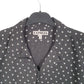 Mens Black Express Stars Dots Short Sleeve Shirt
