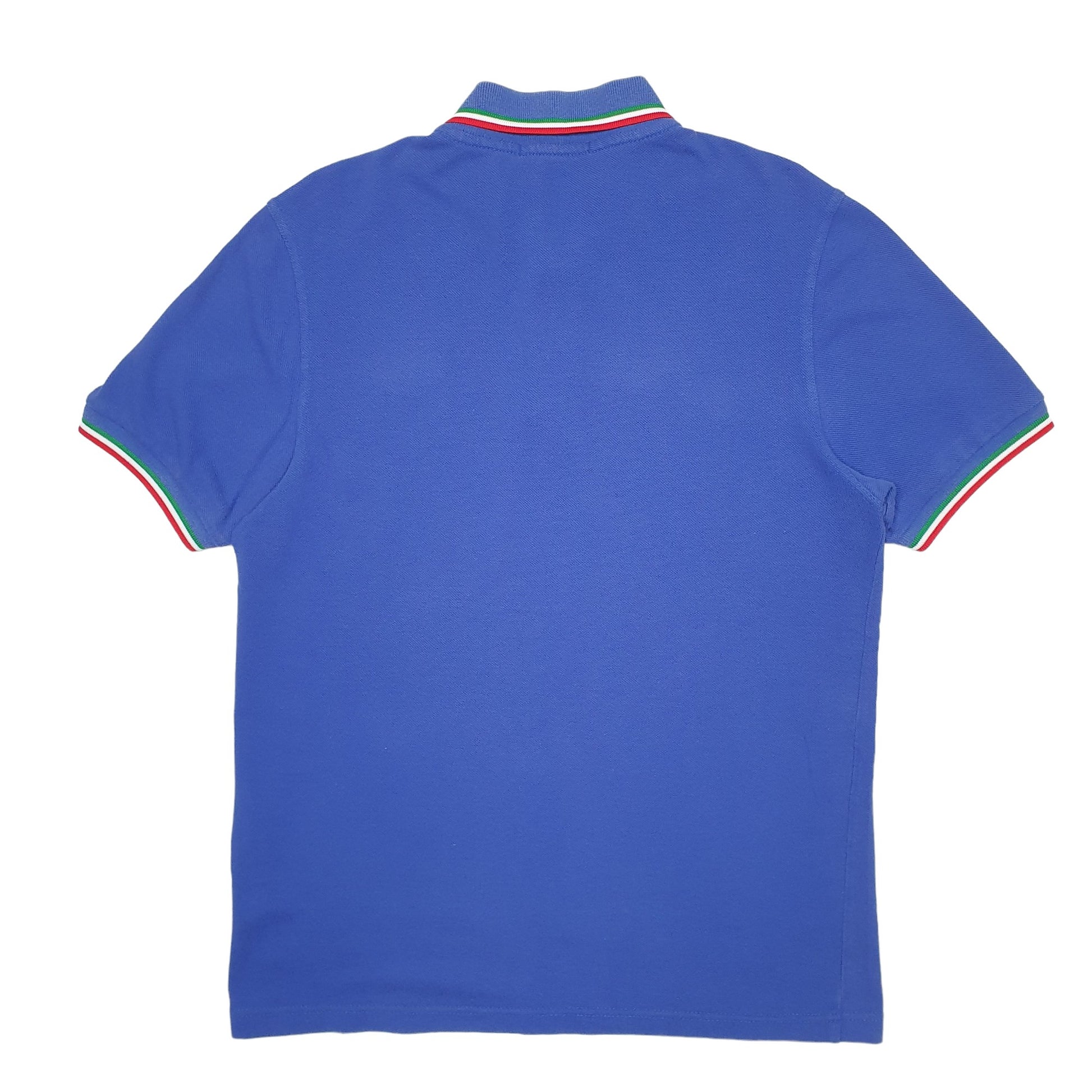 Mens Blue Fred Perry Italia Short Sleeve Polo Shirt