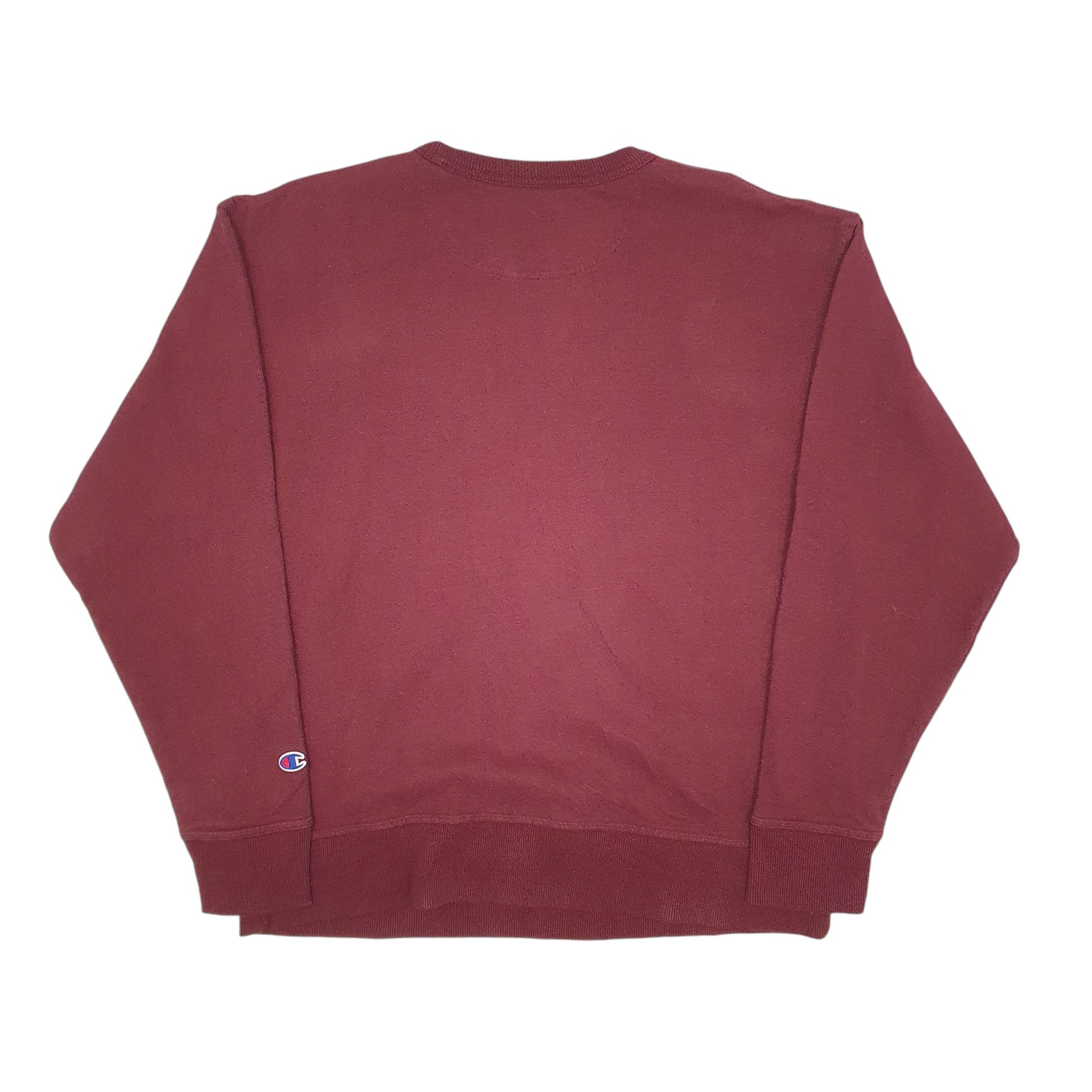 Mens Burgundy Champion  Crewneck Jumper