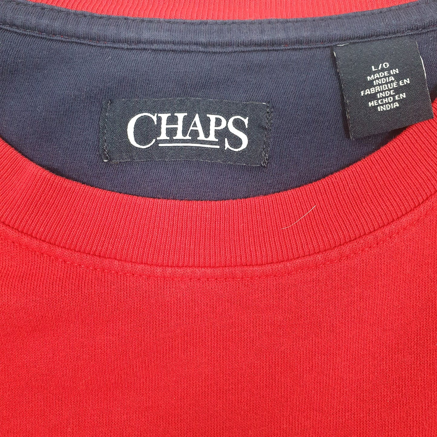 Mens Red Chaps  Crewneck Jumper