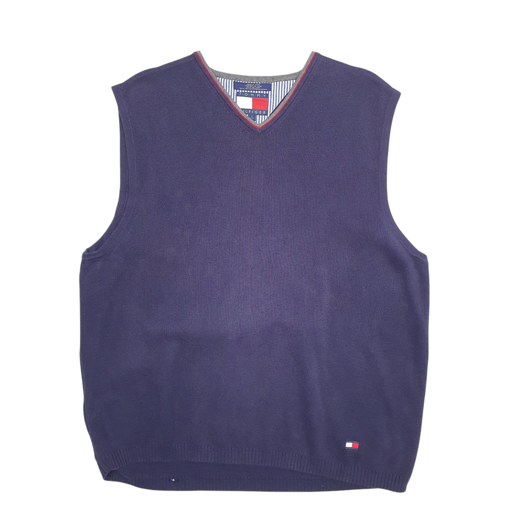 Mens Navy Tommy Hilfiger  Vest Jumper