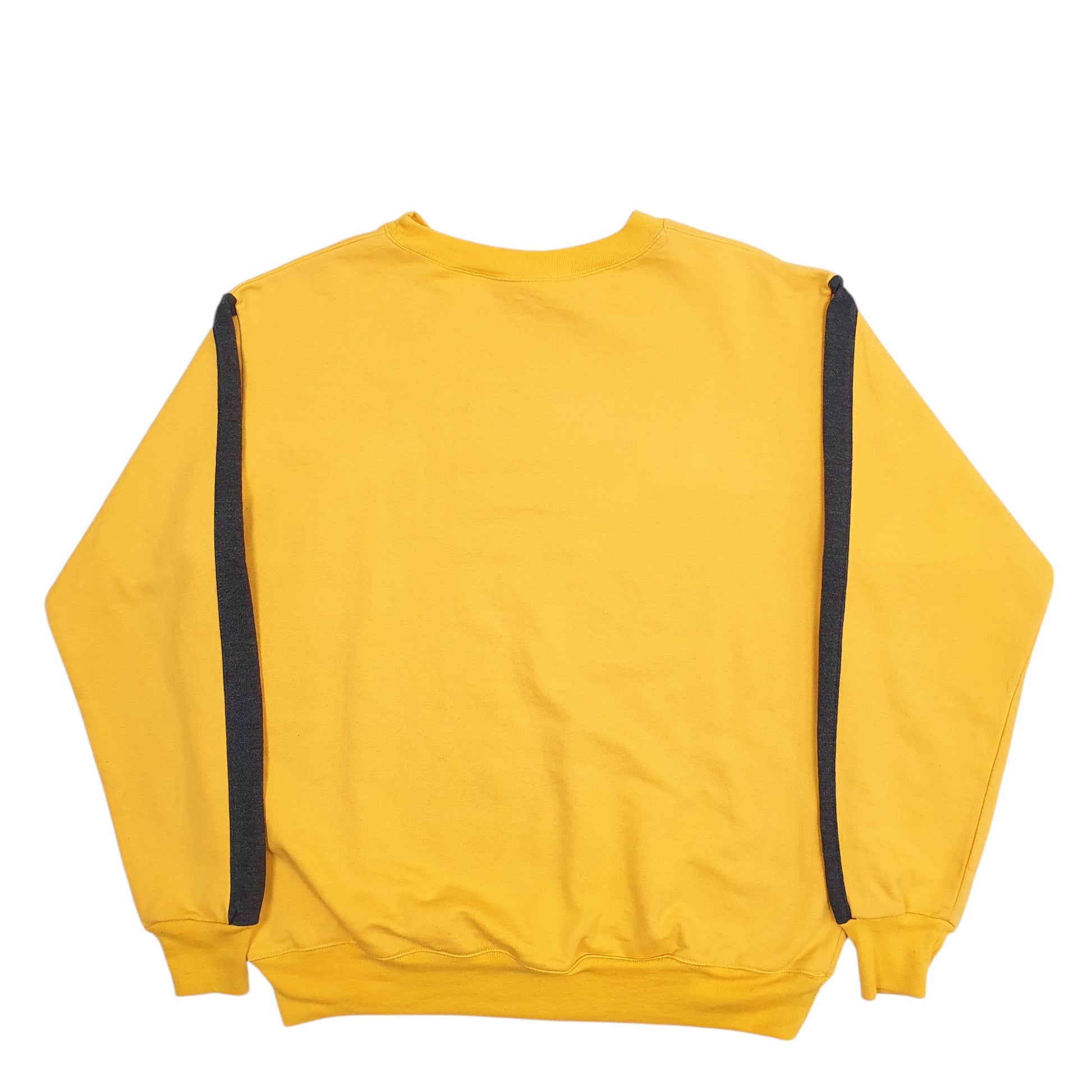 Mens Yellow Puma Spellout Crewneck Jumper
