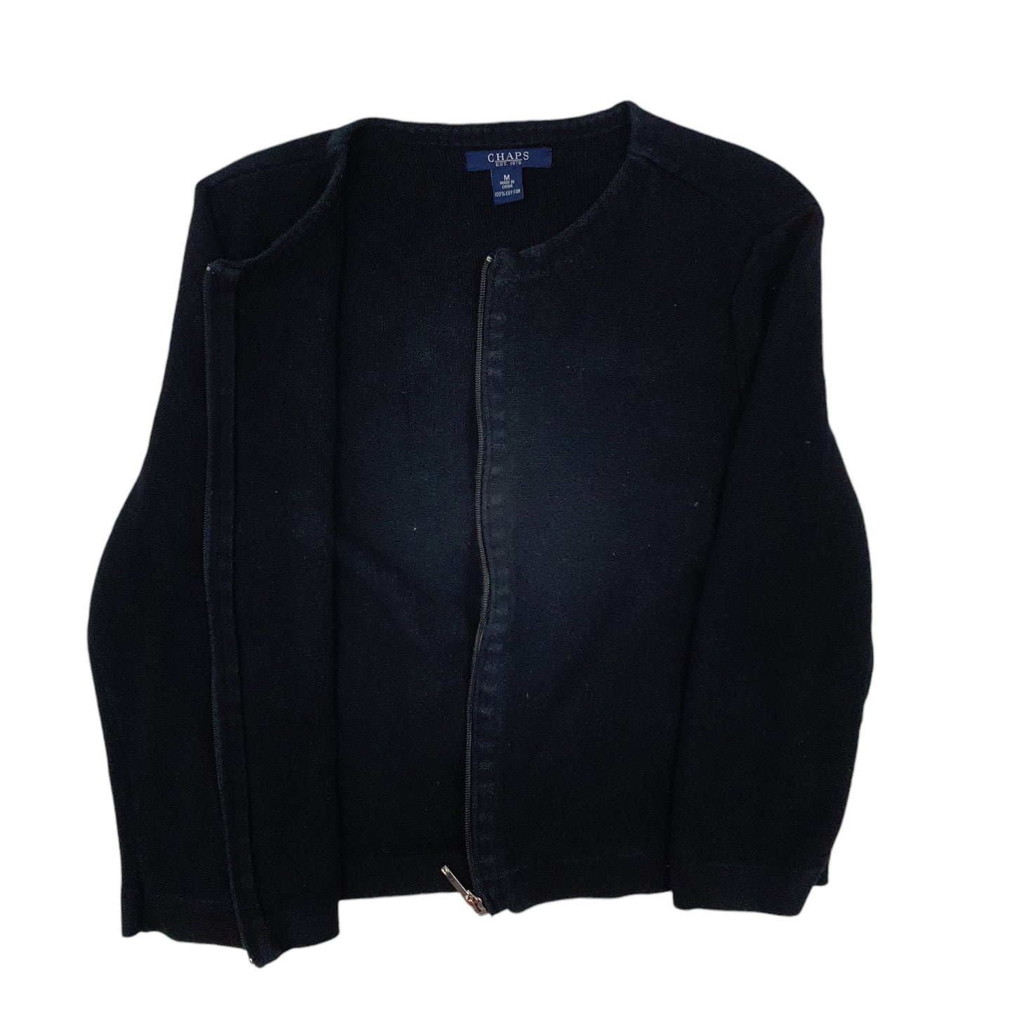 Mens Black Chaps  Cardigan Jumper