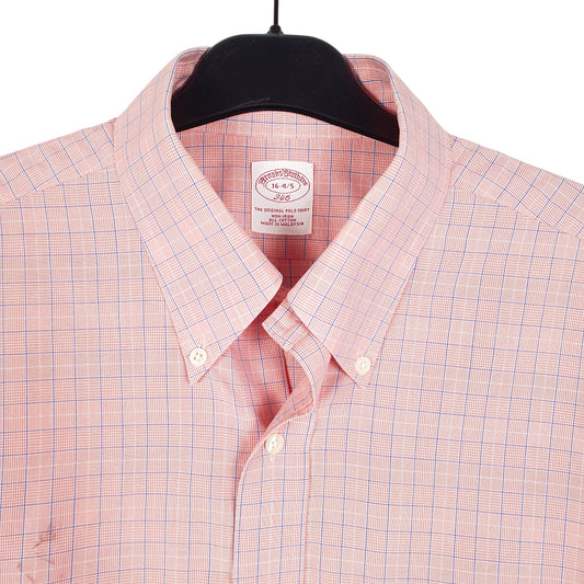 Mens Pink Brooks Brothers  Long Sleeve Shirt