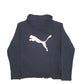 Womens Black Puma Spellout Crewneck Jumper