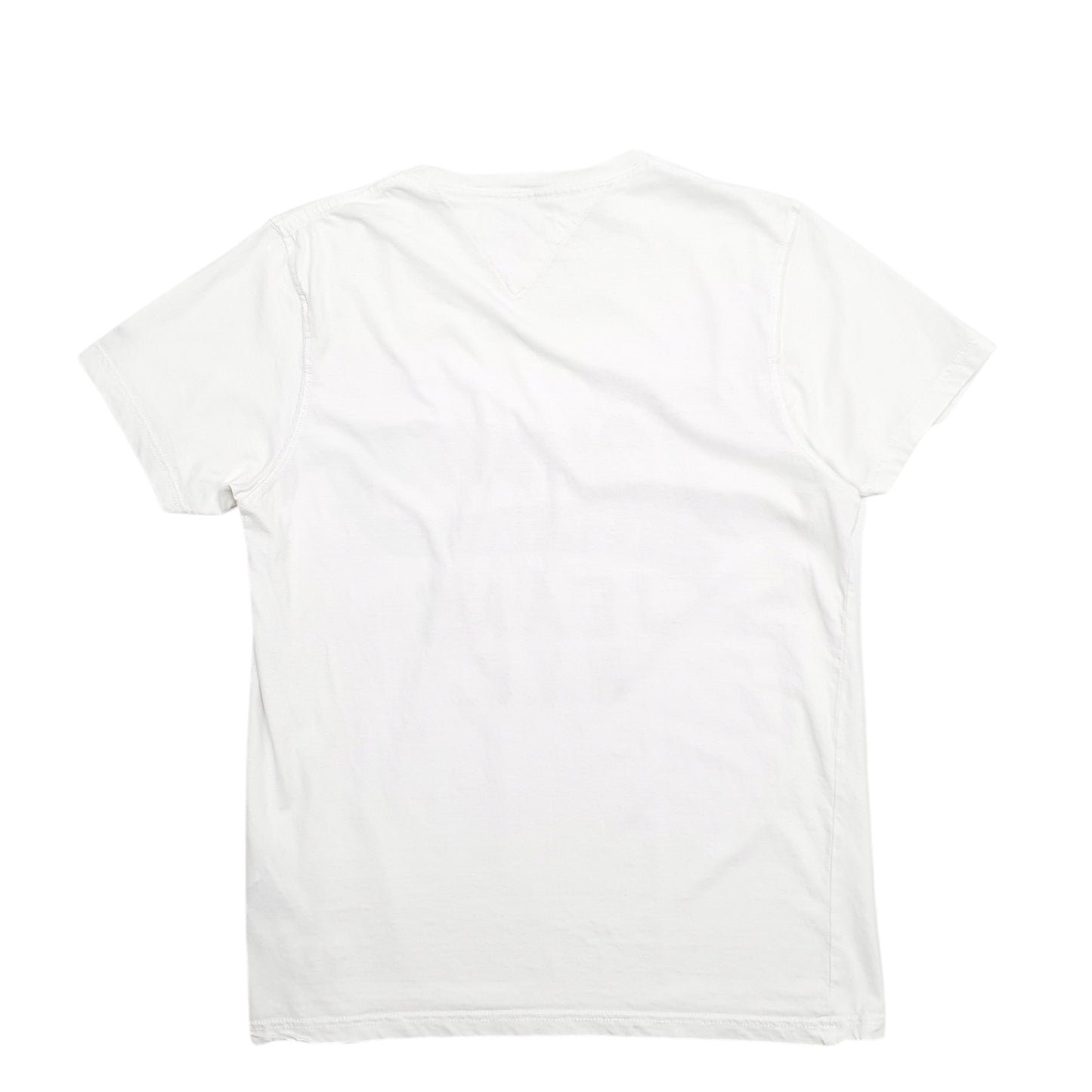 Mens White Tommy Hilfiger Spellout Short Sleeve T Shirt