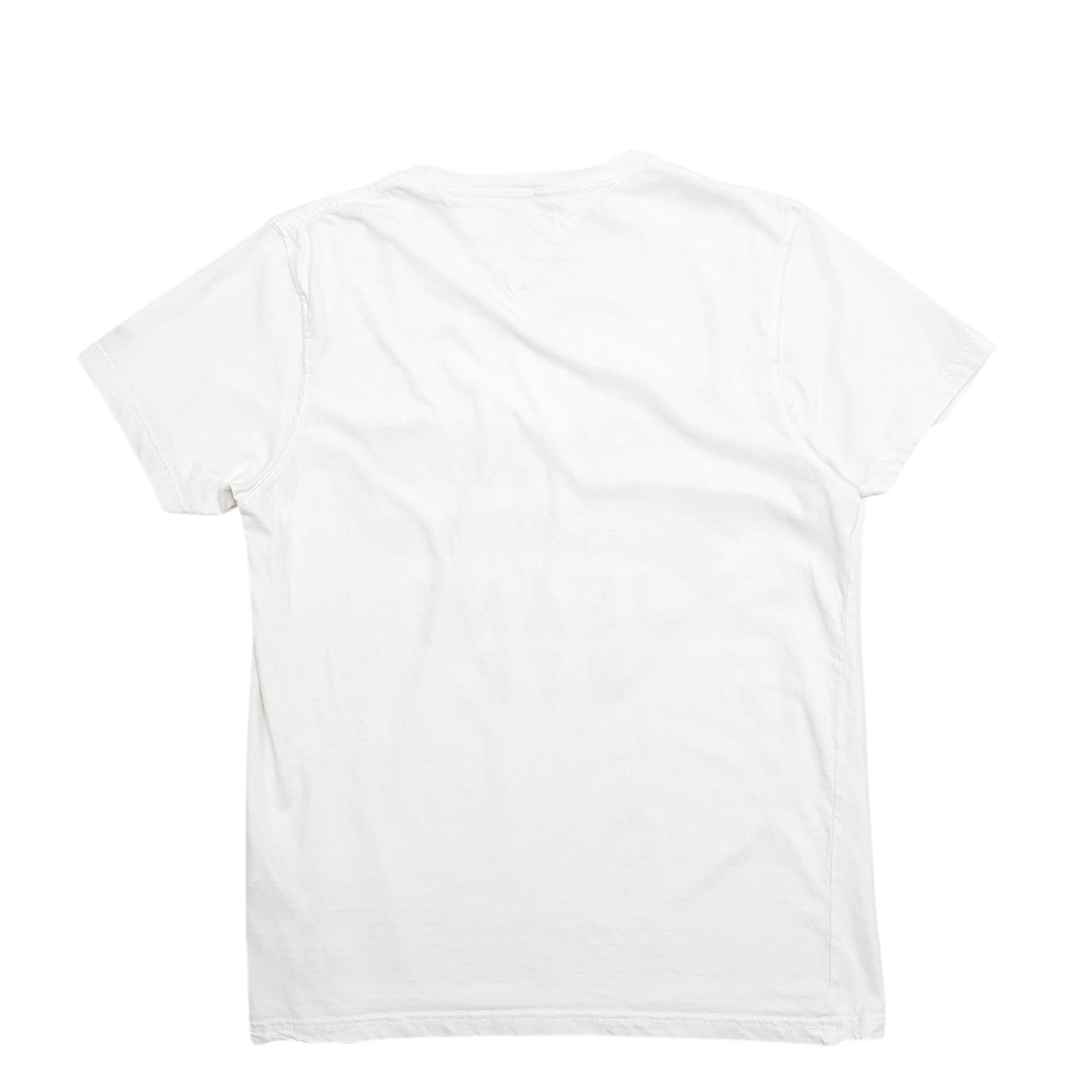 Mens White Tommy Hilfiger Spellout Short Sleeve T Shirt