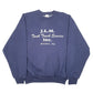 Mens Navy Fruit Of The Loom Vintage Made In USA JLM Truck Service 90s Supercotton Crewneck Jumper