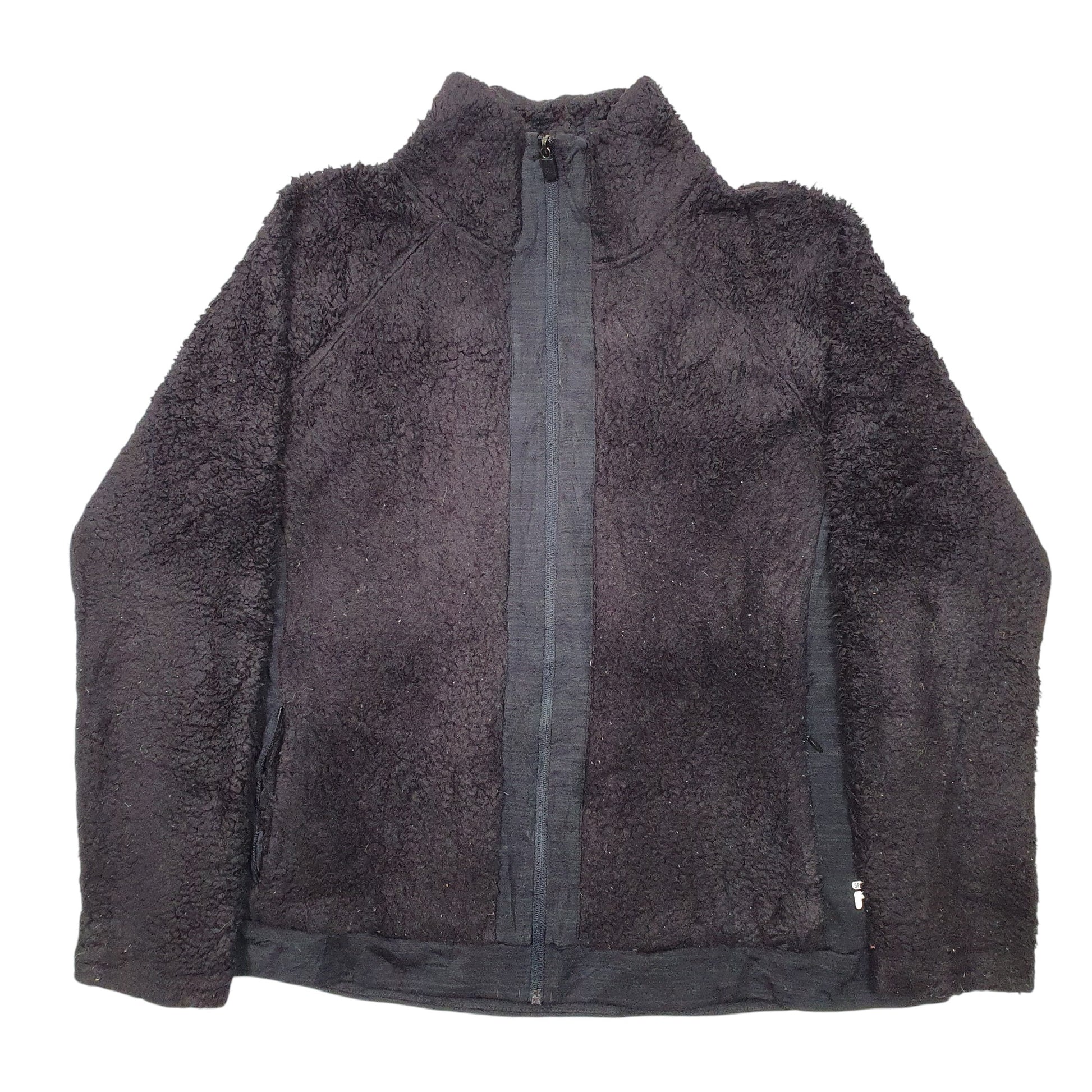 Womens Black Fila  Full Zip Jumper