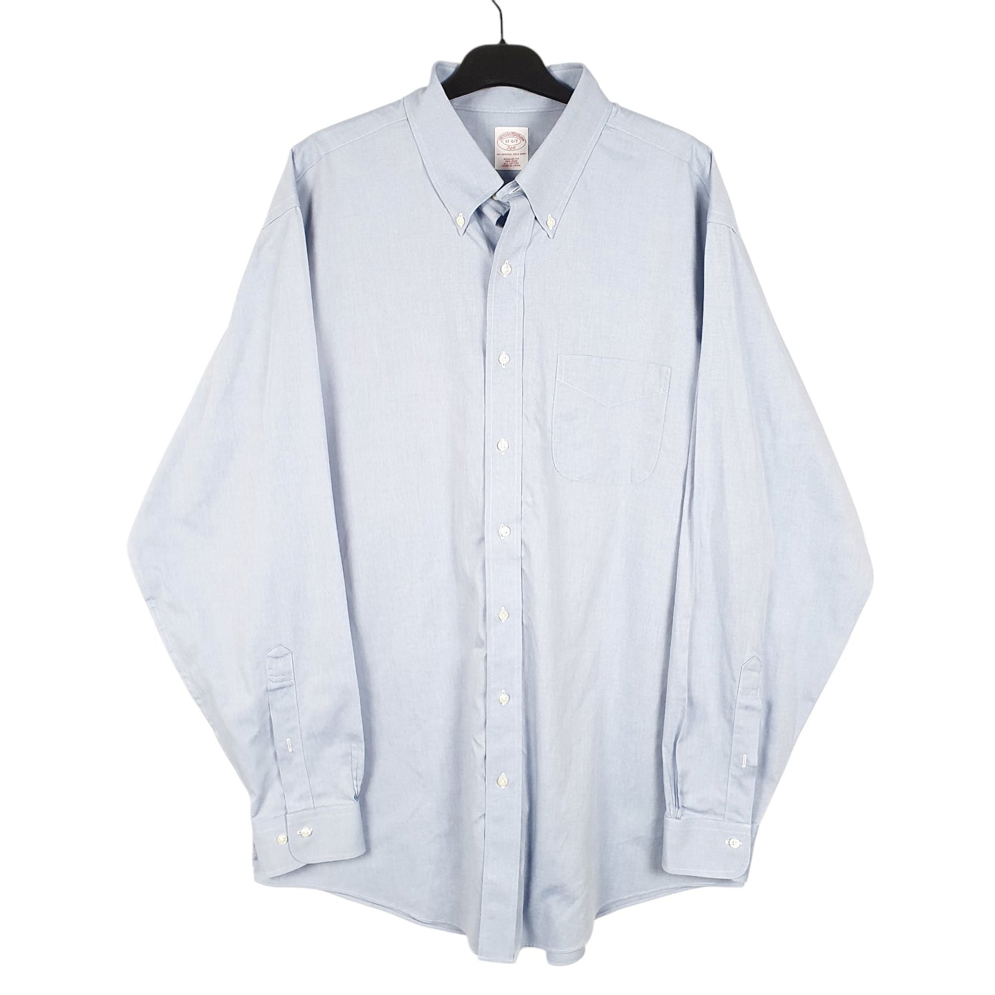 Mens Blue Brooks Brothers 346 Long Sleeve Shirt