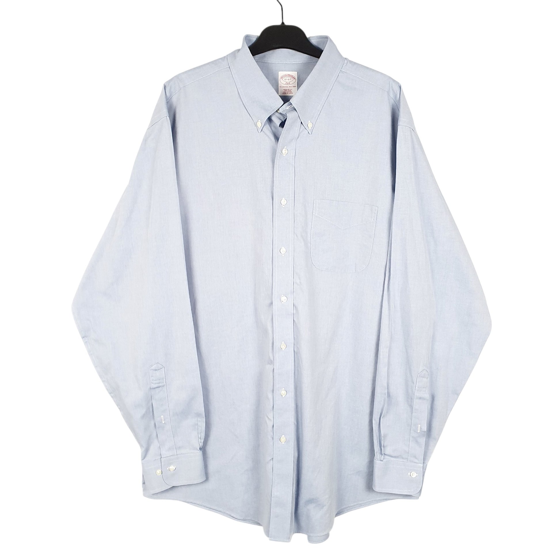 Mens Blue Brooks Brothers 346 Long Sleeve Shirt