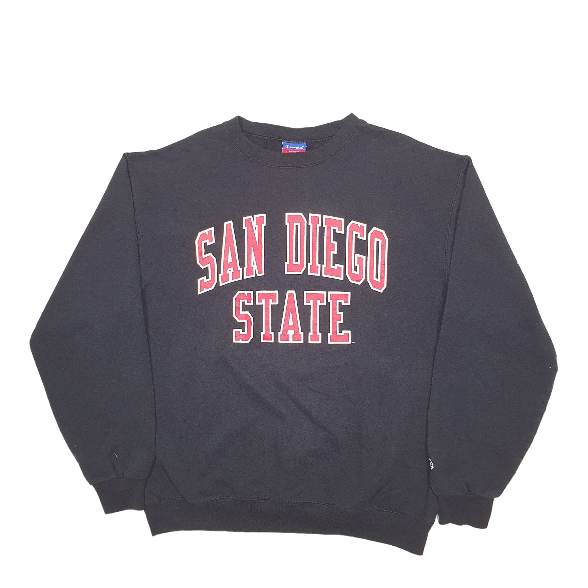 Mens Black Champion San Diego USA College Crewneck Jumper