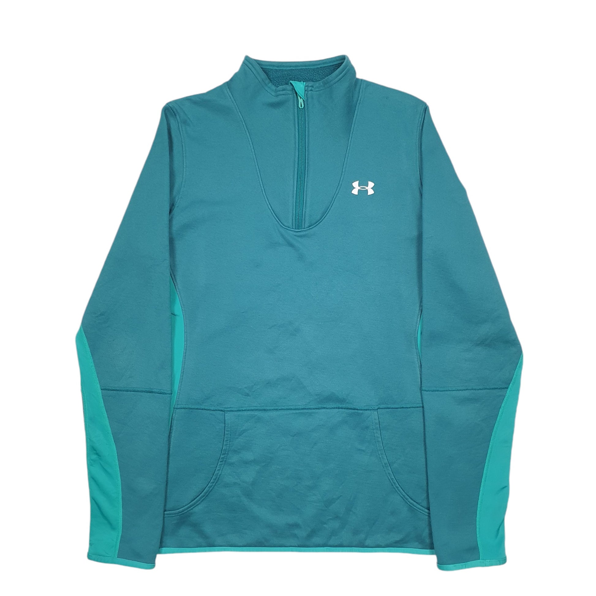 Mens Green Under Armour  Quarter Zip Jumper