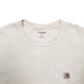 Mens Cream Carhartt  Short Sleeve T Shirt