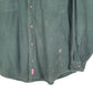 Mens Green Levis Chamois Overshirt Shacket Flannel Long Sleeve Shirt