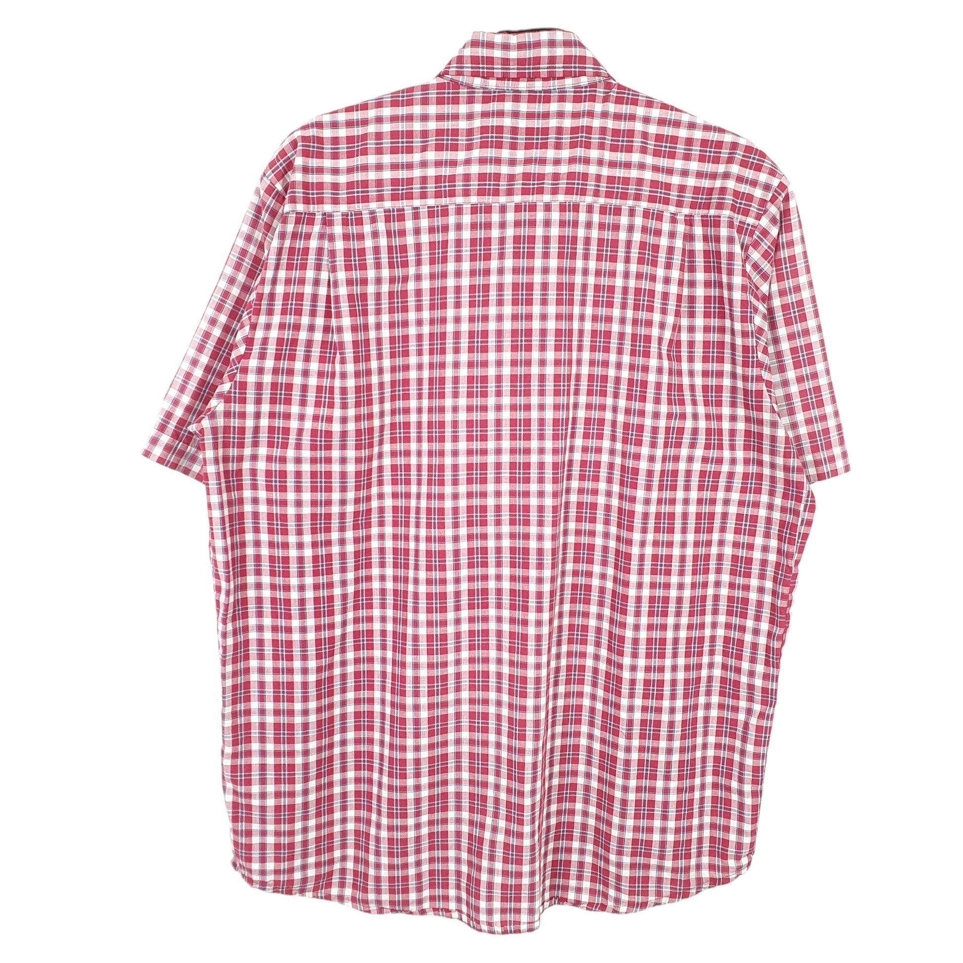 Mens Red Wrangler  Short Sleeve Shirt