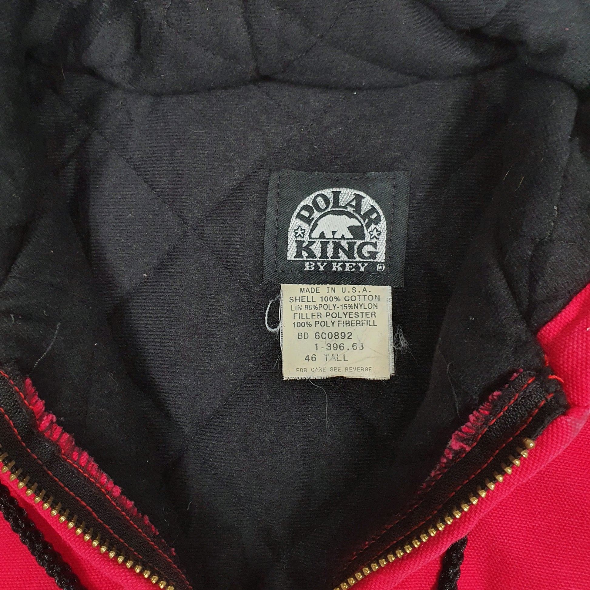 Mens Red Polar King Made in USA  Coat