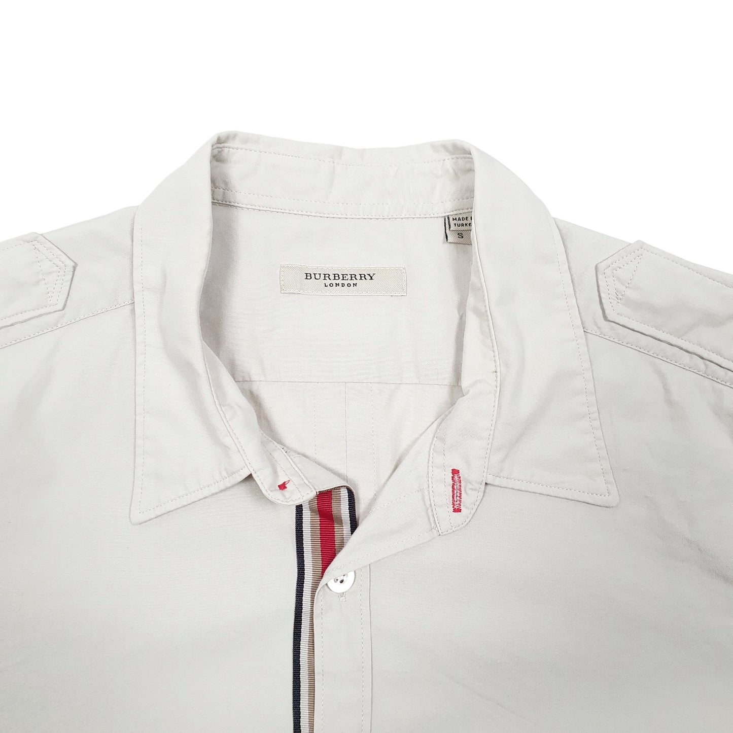 Mens Beige Burberry London Long Sleeve Shirt