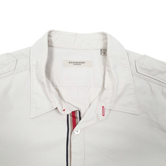 Mens Beige Burberry London Long Sleeve Shirt