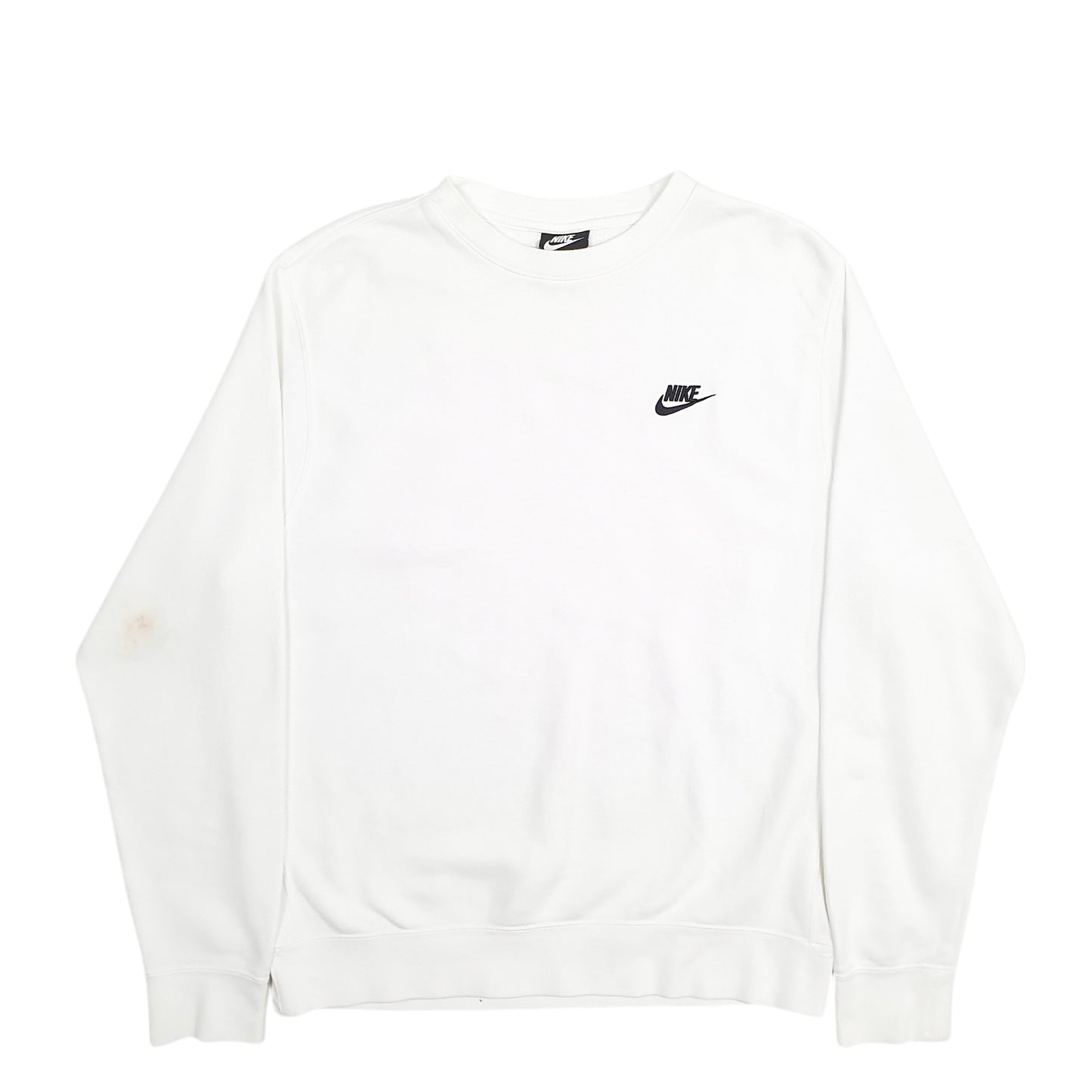 Mens White Nike  Crewneck Jumper