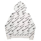 Womens White Champion Spellout Hoodie Jumper