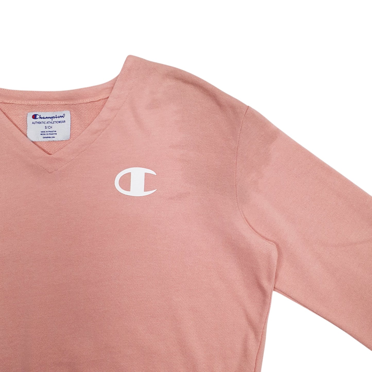 Womens Pink Champion  Crewneck Jumper