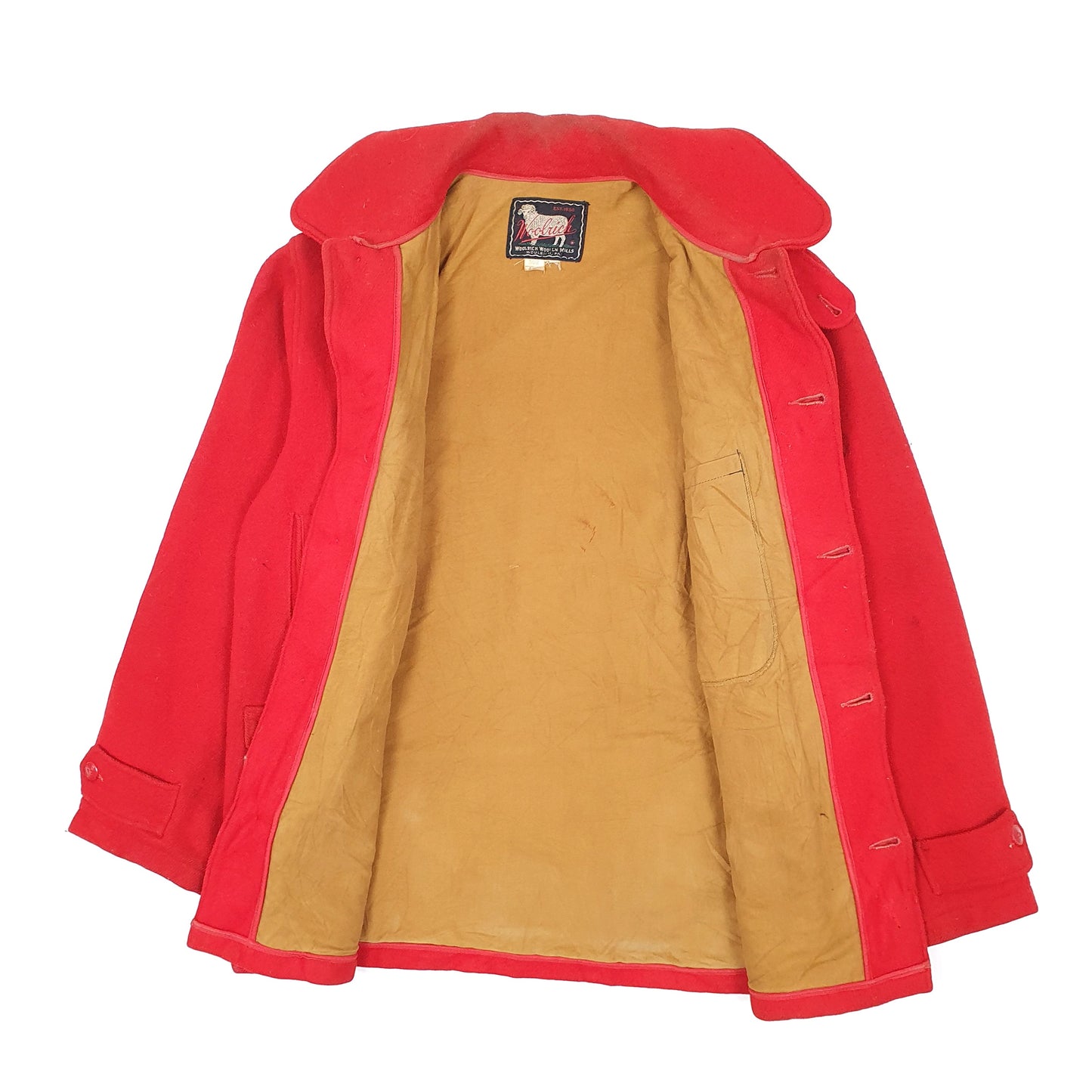 Mens Red Woolrich Cruiser Vintage 1950s 60s 502 Hunting  Coat