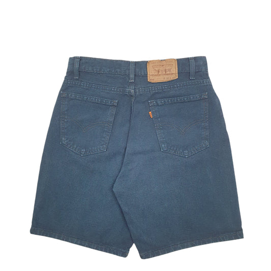 Mens Blue Levis Denim Jeans Jorts Vintage Orange Tab Denim Shorts