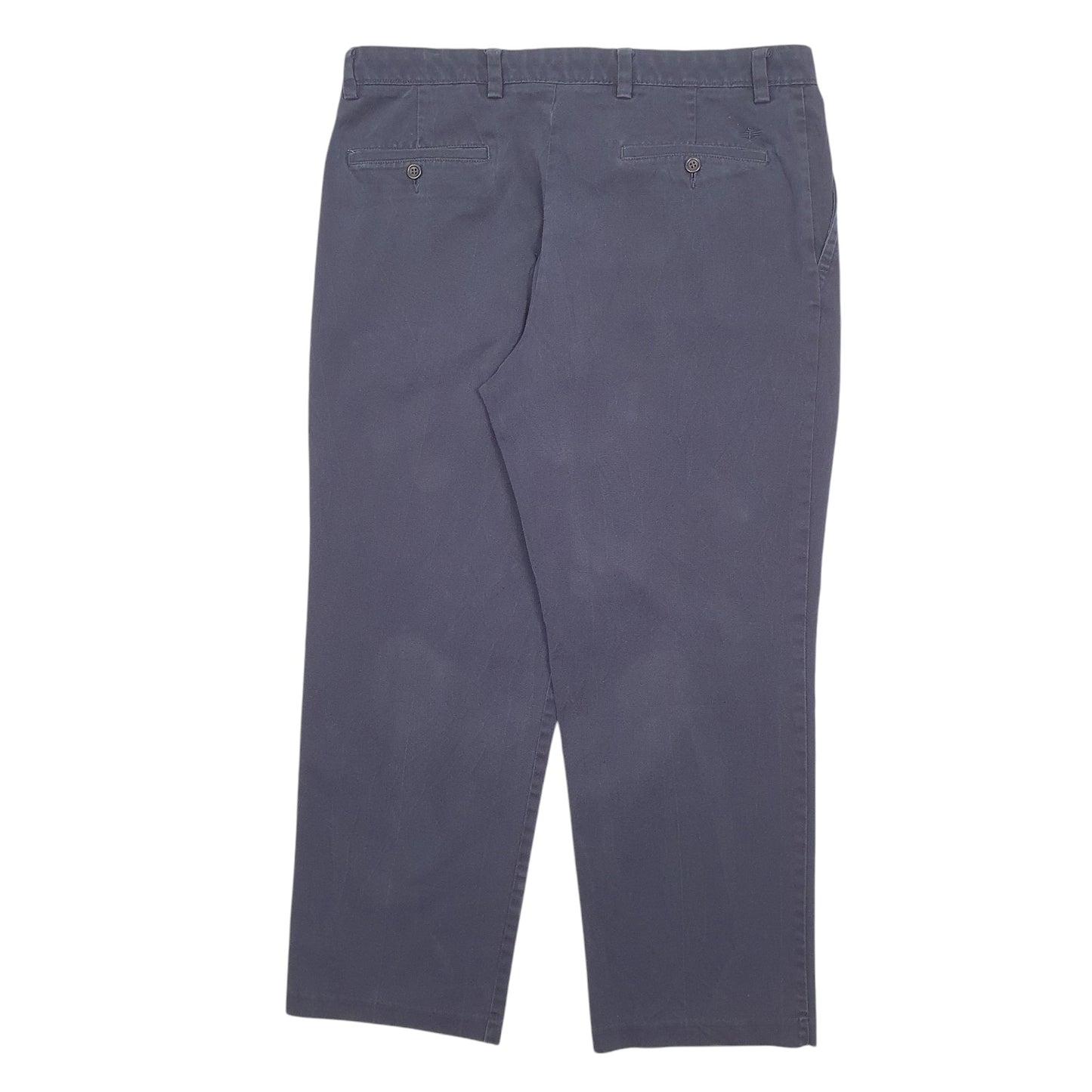 Mens Navy Dockers Double Pleated Chino Trousers