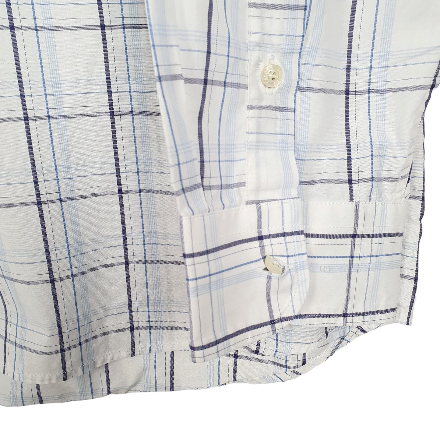 Mens White Lacoste  Long Sleeve Shirt