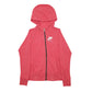Womens Pink Nike Active Wear Lightweight Full Zip Jumper