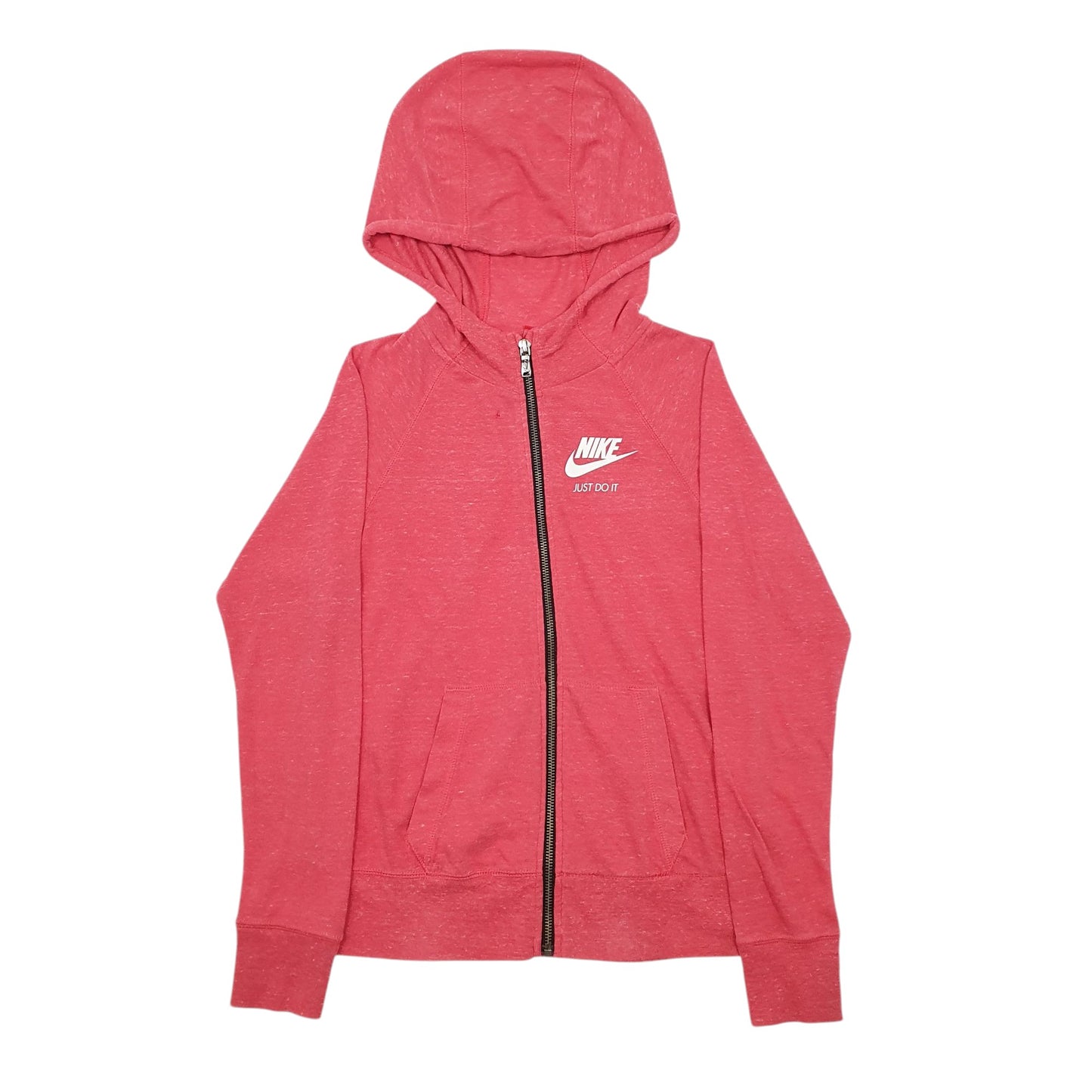 Womens Pink Nike Active Wear Lightweight Full Zip Jumper