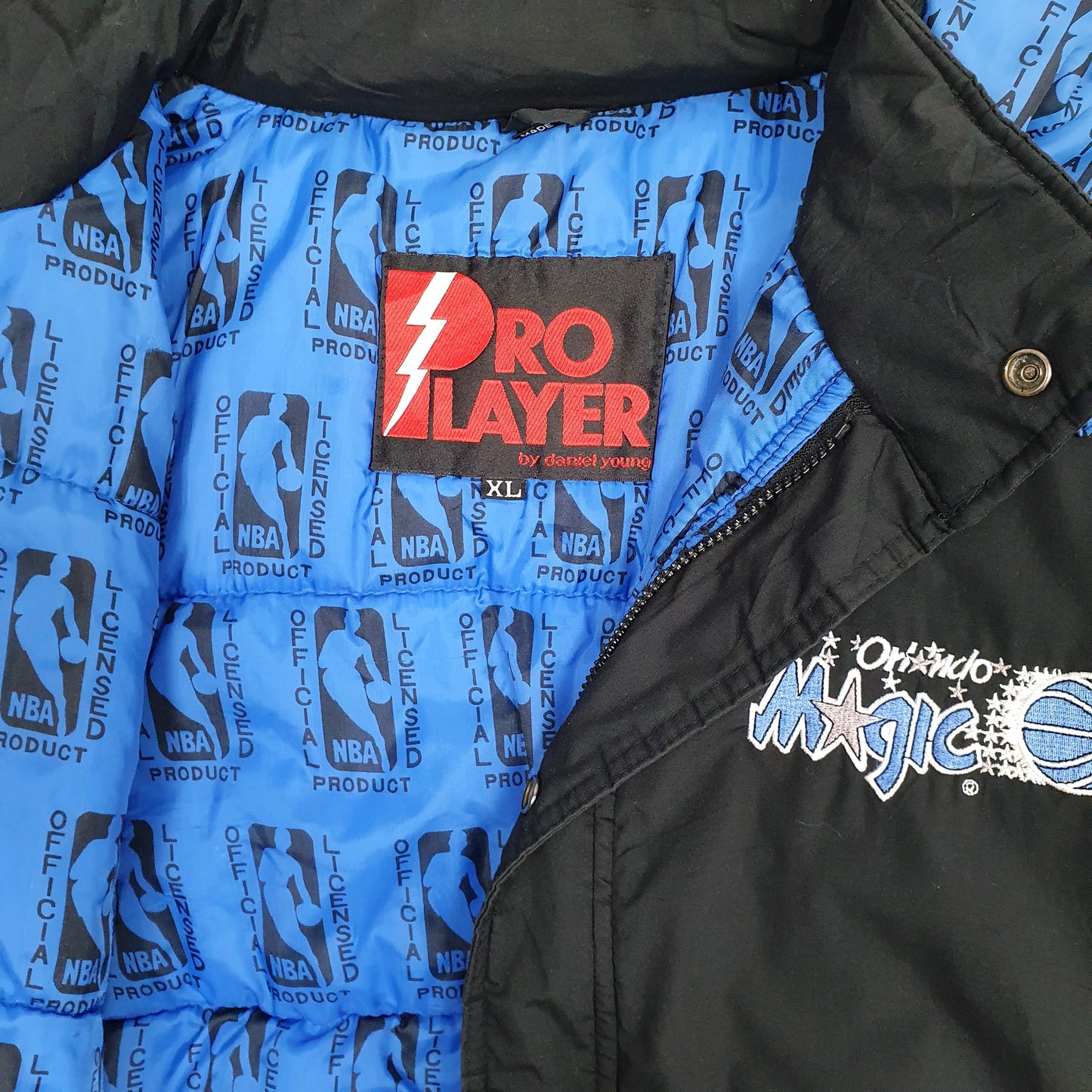 Mens Black Pro Player NBA Orlando Magic Basketball  Coat