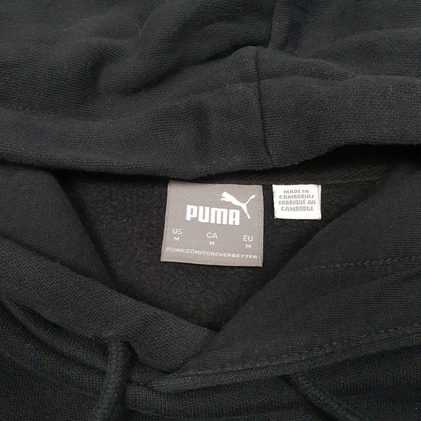 Mens Black Puma  Hoodie Jumper