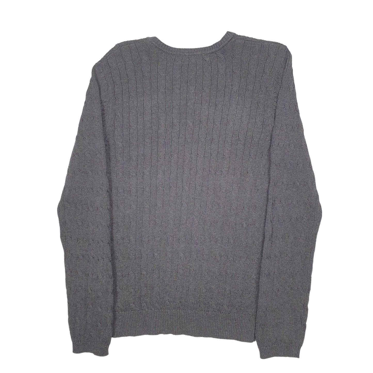 Womens Grey Nautica Knit Crewneck Jumper