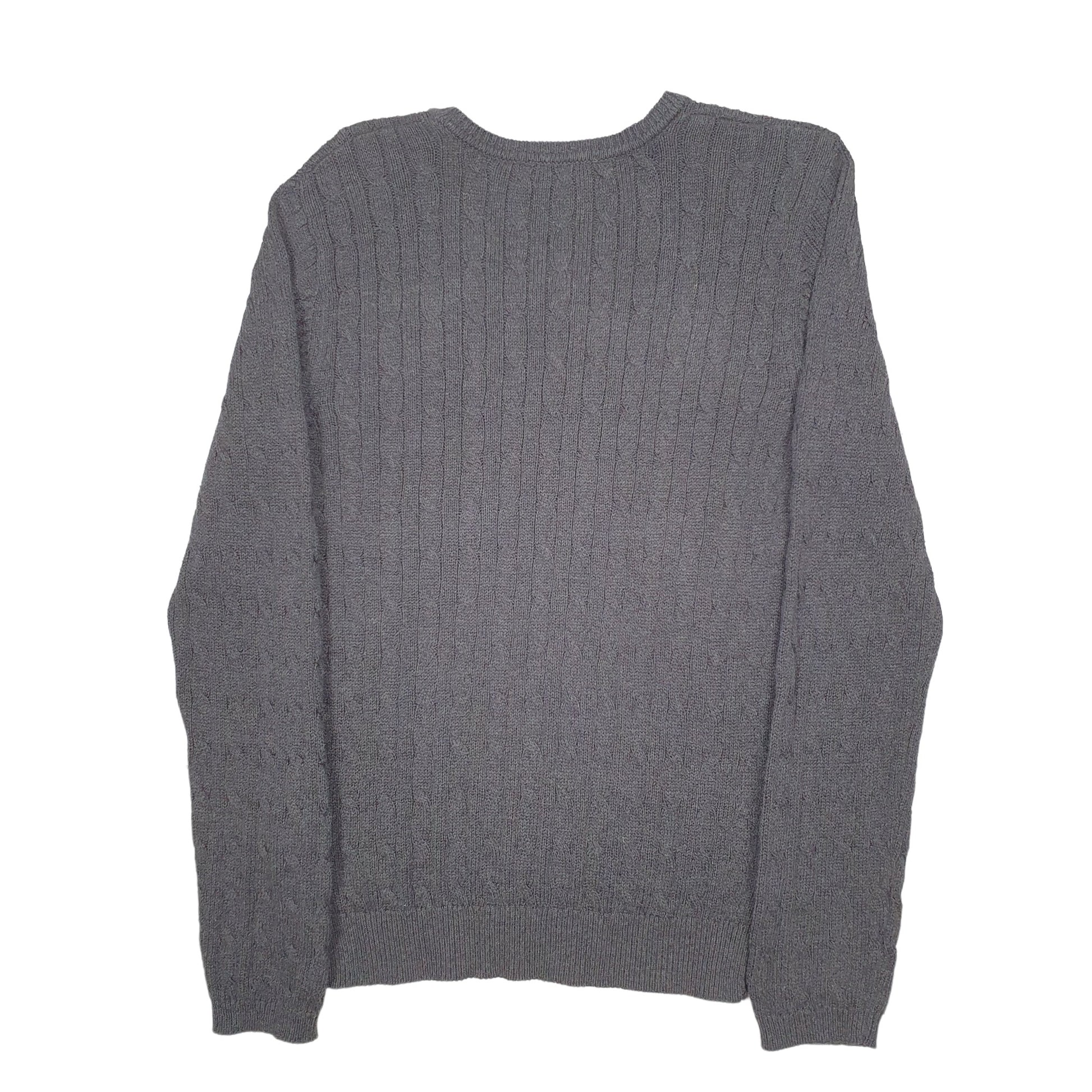 Womens Grey Nautica Knit Crewneck Jumper