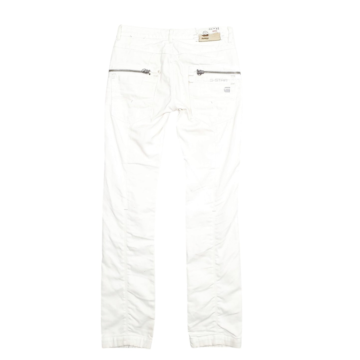 Mens White G-Star Raw  Casual JeansW27 L33
