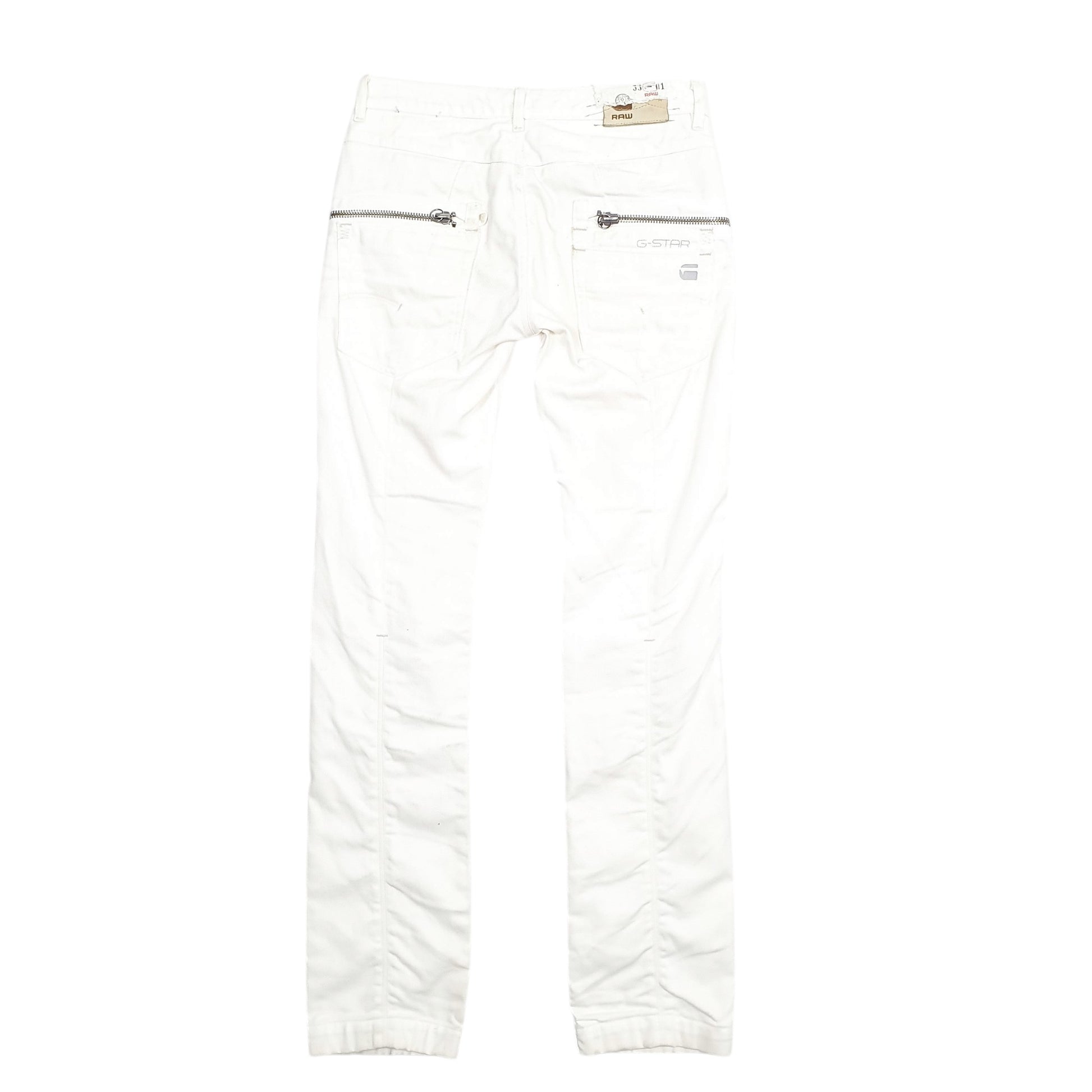 Mens White G-Star Raw  Casual JeansW27 L33