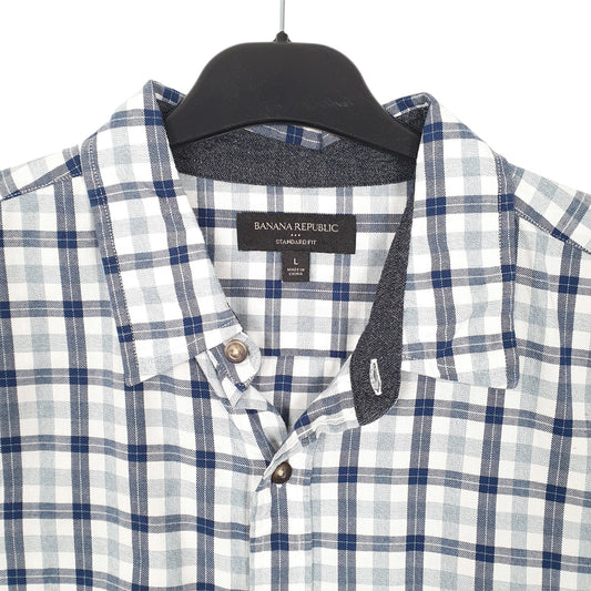 Mens White Banana Republic  Long Sleeve Shirt