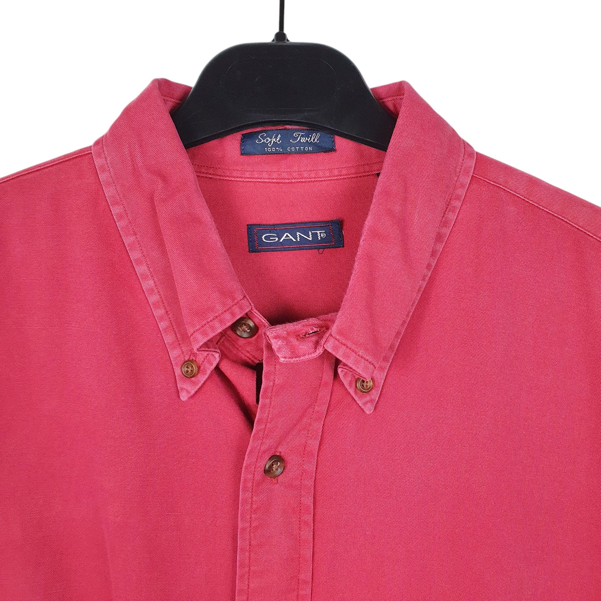 Mens Red Gant USA Soft Twill Long Sleeve Shirt