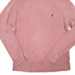 Mens Pink Polo Ralph Lauren Lightweight Raglan Crewneck Jumper