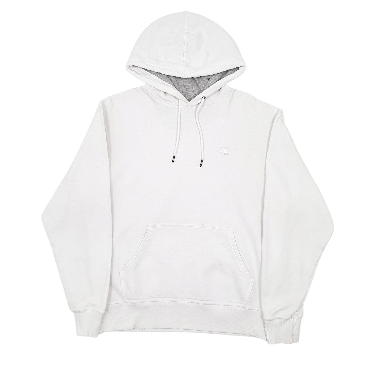 Mens White Champion  Hoodie Jumper